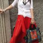 Unique design embroidery tote shoulder bag