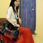Unique design embroidery tote shoulder bag