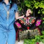 Colorful embroidery handbag