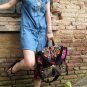 Colorful embroidery handbag