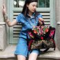 Colorful embroidery handbag