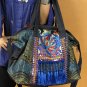 Handmade embroidered tote shoulder bag