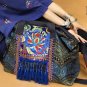Handmade embroidered tote shoulder bag