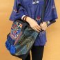 Handmade embroidered tote shoulder bag