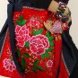 Red embroidery handbag,tote should bag