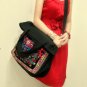 Flower --Embroidered Tote Shoulder Message bag