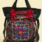 Flower --Embroidered Tote Shoulder Message bag
