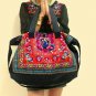 Embroidered tote shoulder shoulder bag