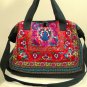 Embroidered tote shoulder shoulder bag