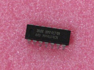 MM74C74N Dual D Type Flip-Flop IC