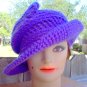 Cloche Hat for Women - Cloche Hat in Purple - Crochet