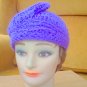 Skullcap Beanie Hat in Purple - Skull Caps for Women - Crochet