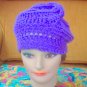 Skullcap Beanie Hat in Purple - Skull Caps for Women - Crochet