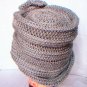 Cloche Hat in Gray - Clcohe Hat for Women - Crochet