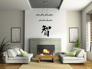 CHINESE WISDOM VINYL WALL STICKER DECAL MEDITATION