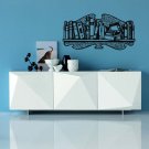 *NEW* Vintage Bookshelf Vinyl Wall Sticker Decal