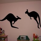 Silhouette Kangaroos Vinyl Wall Sticker Decal