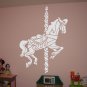 Large Merry Go Round Carousel Horse Vinyl Wall Sticker