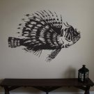 Large Lionfish Vinyl Wall Sticker Decal