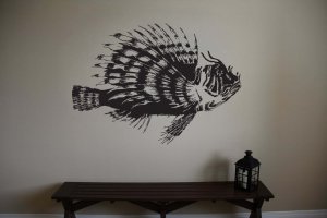Large Lionfish Vinyl Wall Sticker Decal