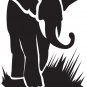 Huge 6 Ft Elephant Vinyl Wall Sticker Decal