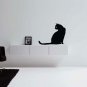 *NEW* Cool Cat Silhouette Vinyl Wall Sticker Decal