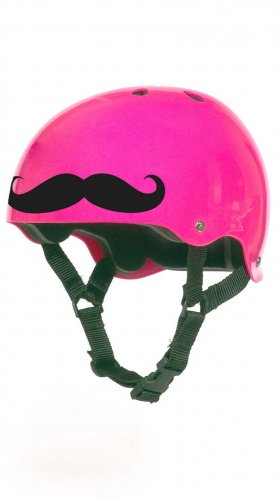 Roller Derby Moustache Vinyl Wall Sticker Decal