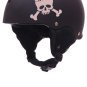 Roller Derby Skull with Bow Helmet Vinyl Sticker Decal