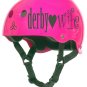 Roller Derby Helmet Vinyl Sticker Decal (Derby Wife or Derby Doll)