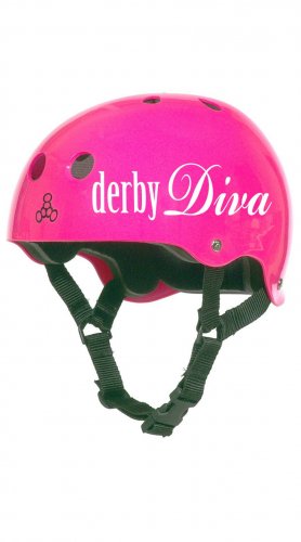 Roller Derby Helmet Vinyl Sticker Decal (Derby Diva, Derby Virgin or Jammer)