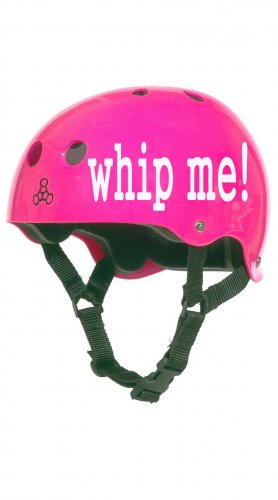 Roller Derby Helmet Vinyl Sticker Decal (Whip Me or Punk Roller Girl)
