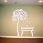 7 Foot Tree Silhouette Room Design Vinyl Wall Sticker