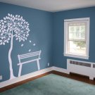 7 Foot Tree Silhouette Room Design Vinyl Wall Sticker