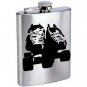 Roller Derby Skates Stainless Steel Alcohol Liquor Flask 6 oz or 8 oz.