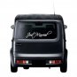 JUST MARRIED Wedding Wall Quote Vinyl Sticker Decal