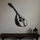 Antique Mandolin Guitar Vinyl Wall Sticker Decal