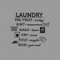 Laundry Room Wash Dry Fold Iron Vinyl Wall Quote Sticker Decal 43"w x 36"h