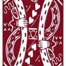 KING and QUEEN of HEARTS Cornhole Sized Playing Card Vinyl Sticker Decals