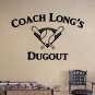 Custom Family Baseball Sports Bar Vinyl Quote Sticker Decal 22"h x 30"w- 38"w
