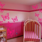 12 Butterflies Vinyl Wall Stickers Decals Baby Kids Girls Nursery (2 Designs)