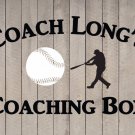 Custom Baseball Dugout Sports Bar Vinyl Quote Sticker Decal 22"h x 30"w- 38"w