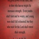 Isaiah Biblical Scripture Vinyl Wall Quote Sticker Decal 36"h x 22"w
