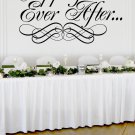 Happily Ever After Wedding Wall Decor Vinyl Sticker Decal 30"h x 50"w Happily Ever After Wedding Wall Decor Vinyl Sticker Decal 30"h x 50"w