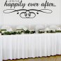 Happily Ever After Wedding Wall Decor Vinyl Sticker Decal 22"h x 60"w