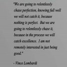 Vince Lombardi Football Vinyl Wall Quote Sticker Decal 48"h x 45"w