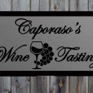 Custom Wine Tasting Vinyl Wall Quote Sticker Decal 17"h x 36"w