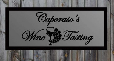 Custom Wine Tasting Vinyl Wall Quote Sticker Decal 17"h x 36"w
