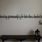Knute Rockne Sportsmanship Football Wall Quote Vinyl Sticker Decal 7.5"h x 40"w