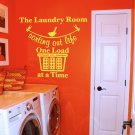 Sorting Out Life Laundry Room Vinyl Wall Quote Sticker Decal 38"w x 29"h