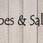 Sandy Toes & Salty Kisses Beach Wall Quote Vinyl Sticker Decal 2"h x 22"w